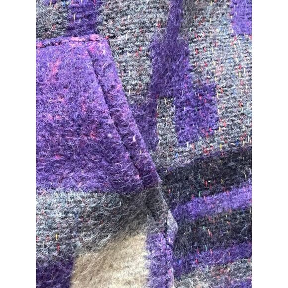 MOLINA Artesanias Southwestern Purple and Pink Zip Front Jacket, Size XL - Picture 7 of 9